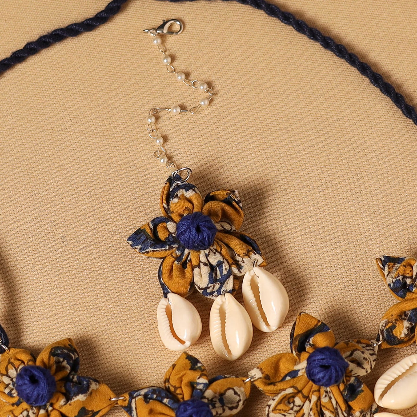 Yellow - navratri special! Handmade fabart floral jewellery