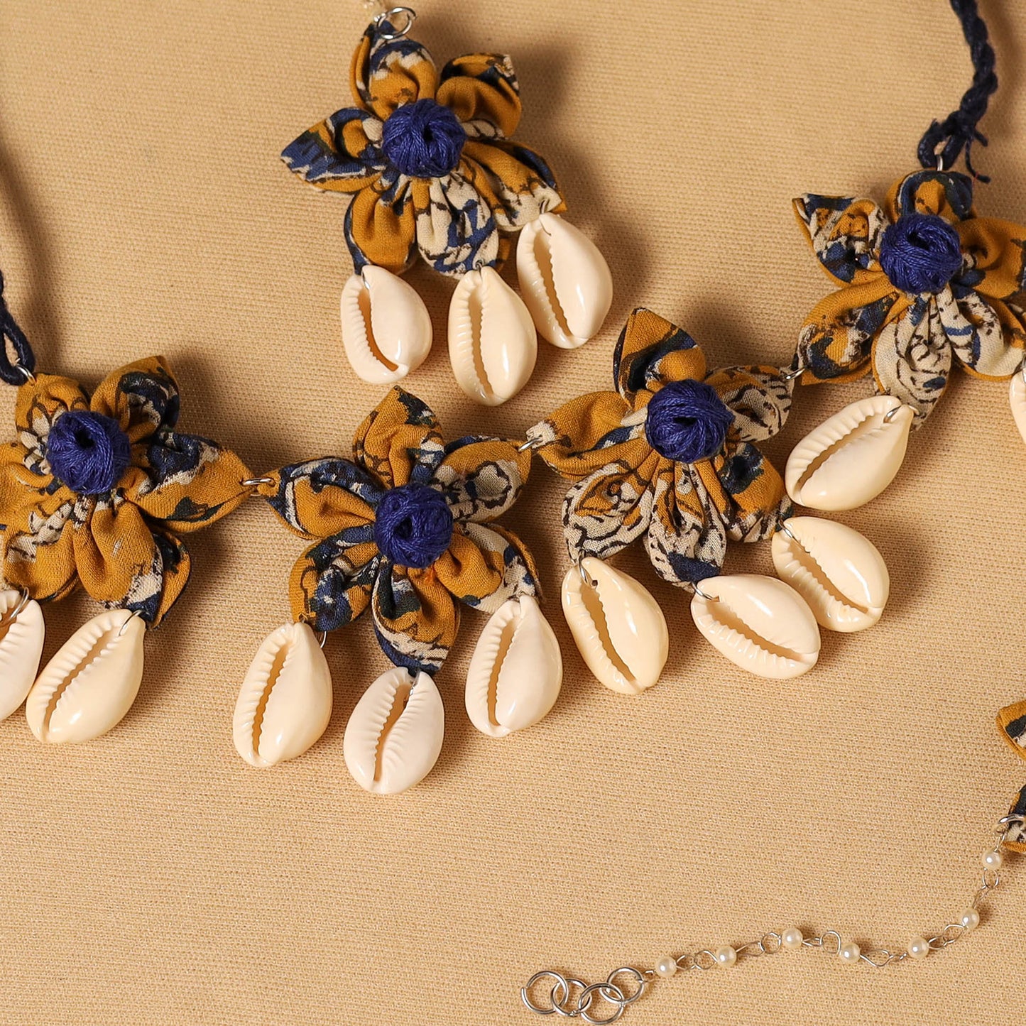 Yellow - navratri special! Handmade fabart floral jewellery