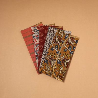 Multicolor - Handmade Fabric Envelopes (Assorted Set of 5) 06