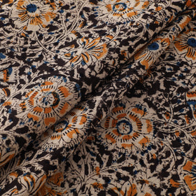 Pedana Hand Block Print Natural Dyed Cotton Kalamkari Fabric 02