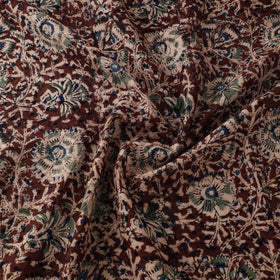 Pedana Hand Block Print Natural Dyed Cotton Kalamkari Fabric 05