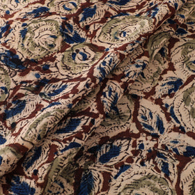 Pedana Hand Block Print Natural Dyed Cotton Kalamkari Fabric 11