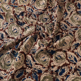 Pedana Hand Block Print Natural Dyed Cotton Kalamkari Fabric 11