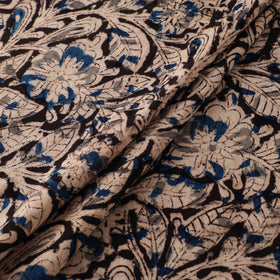 Pedana Hand Block Print Natural Dyed Cotton Kalamkari Fabric 12
