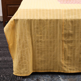 Beige Jacquard with Sanganeri Patch Cotton Bedsheet Set