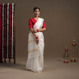 Buy Traditional Handloom Maheshwari Silk Saree Online