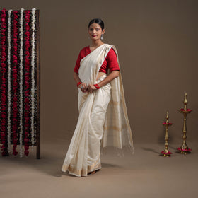  Traditional Handloom Maheshwari Silk Saree 