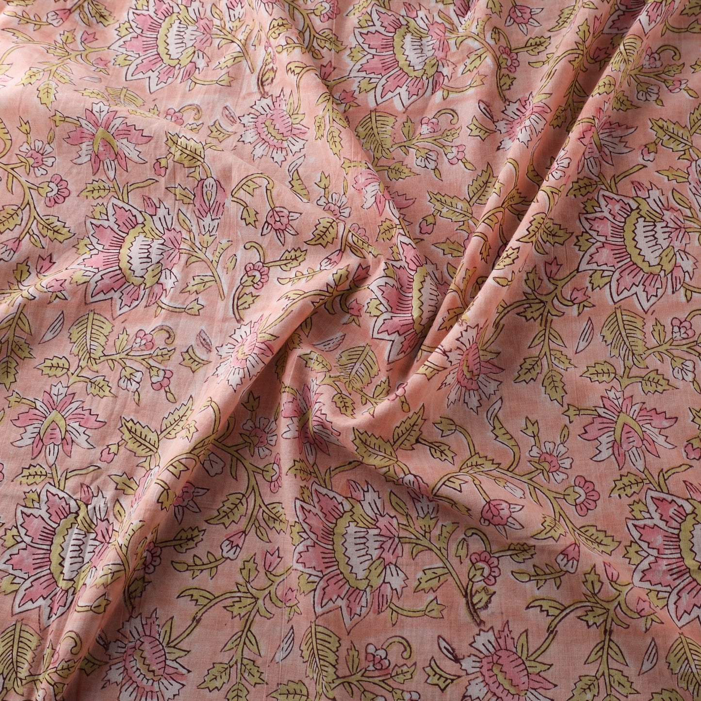 Sanganeri Hand Block Print Cotton Fabric 01