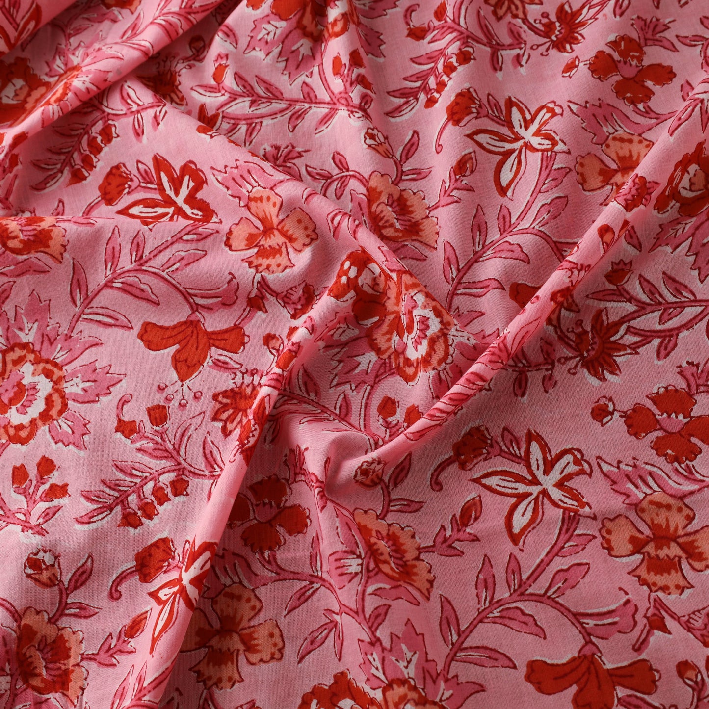 Sanganeri Hand Block Print Cotton Fabric 03