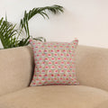 Brown - Block Print Sanganeri Cushion Cover 05
