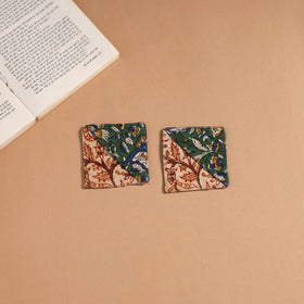 Multicolor - handmade cotton fabric corner bookmark (set