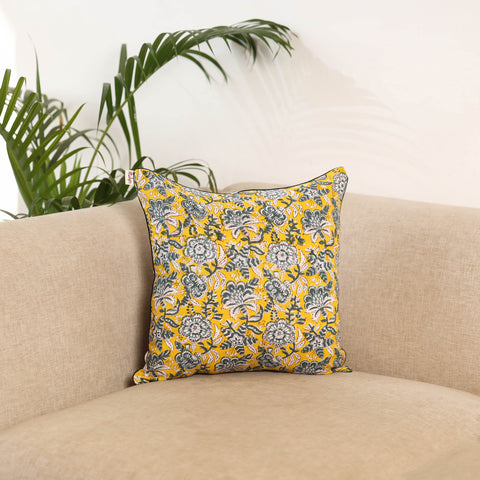Block Print Sanganeri Cushion Cover 10