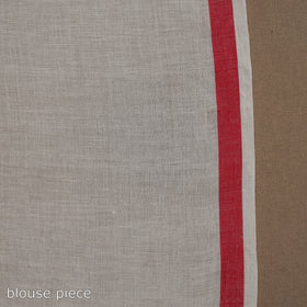 White - handloom cotton phulia jamdani saree 14