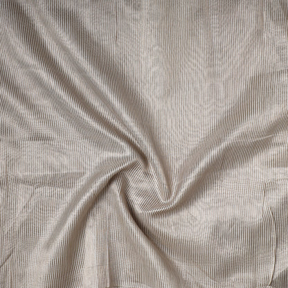 Beige - Traditional Chanderi Silk Handloom Precut Fabric