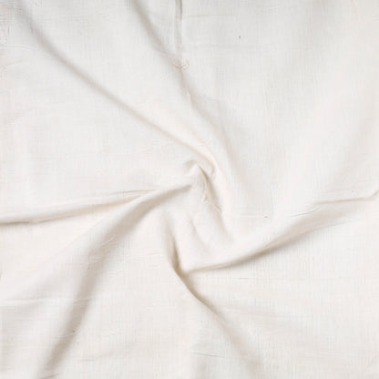 White - Jhiri Pure Handloom Cotton Precut Fabric (2.15 meter) 13