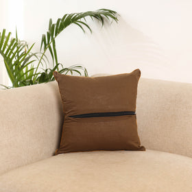 Maroon - Block Print Kalamkari Cushion Cover 25