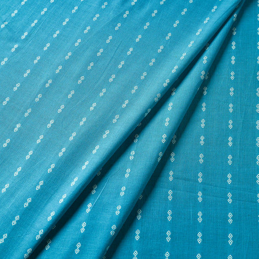 Blue - Jacquard Prewashed Cotton Fabric