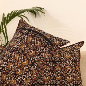 Peach - Set of 2 Bagru Hand Block Print Pillow Covers 13