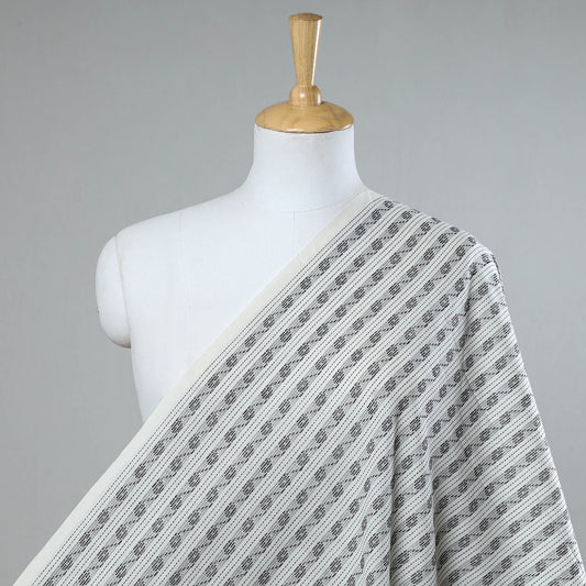 Beige- Jacquard Prewashed Cotton Fabric