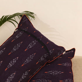Purple - Set of 2 Pochampally Ikat Weave Pillow Covers 25
