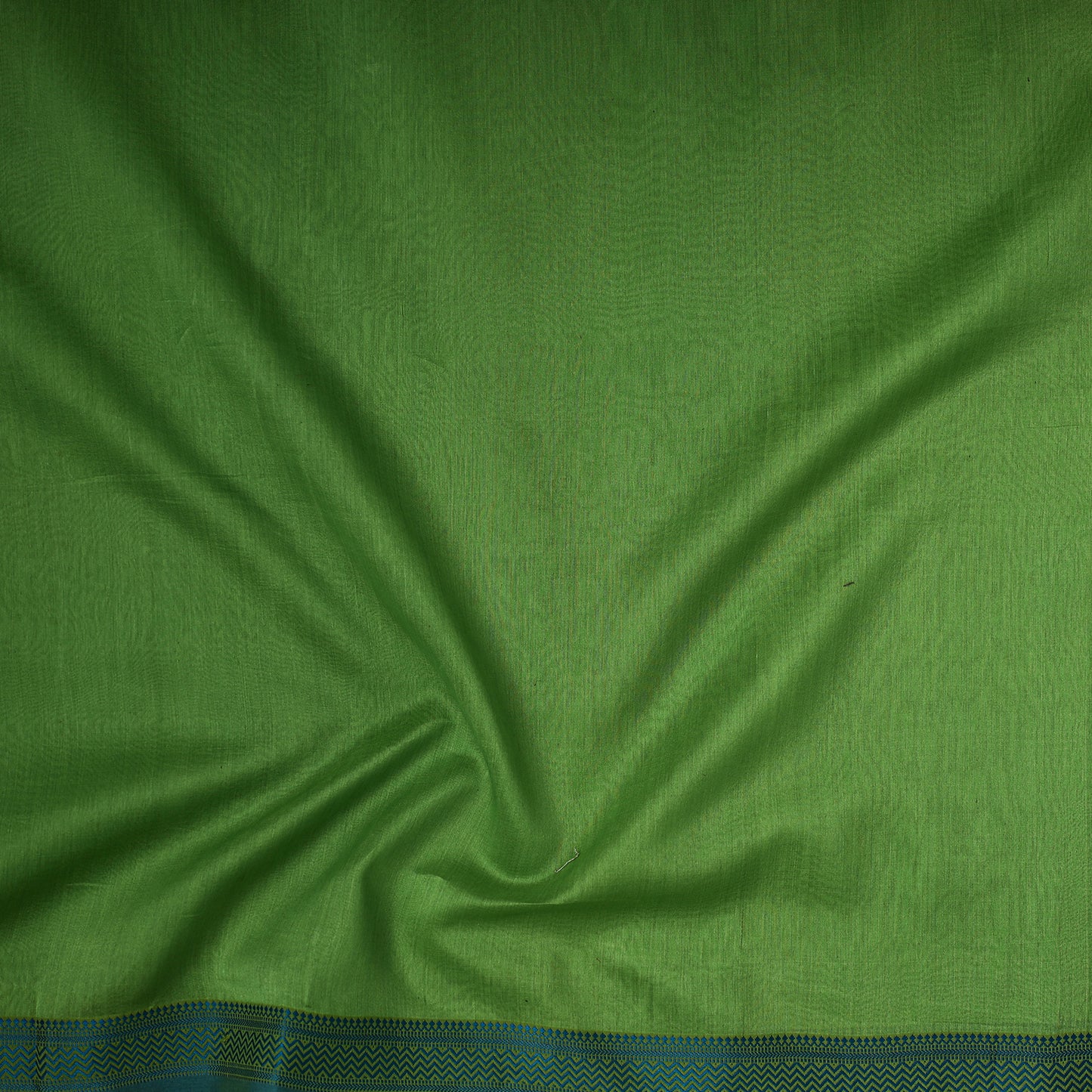 Green - Traditional Chanderi Silk Handloom Precut Fabric (1.65 meter)