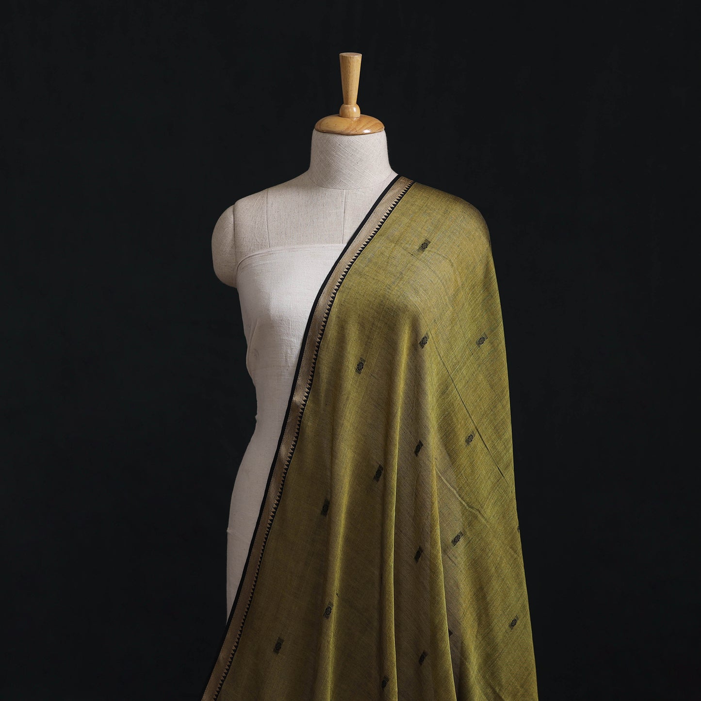Dharwad Mercerised Cotton Thread Buta Fabric 13