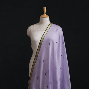 Purple - Dharwad Mercerised Cotton Thread Buta Fabric 23
