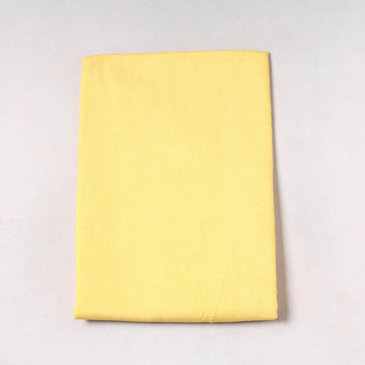 Yellow - Prewashed Plain Dyed Flex Cotton Precut Fabric (1.4 meter) 50