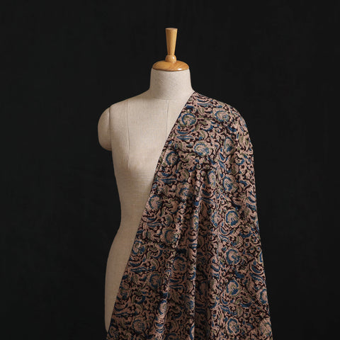 Pedana Hand Block Print Natural Dyed Cotton Kalamkari Fabric 03