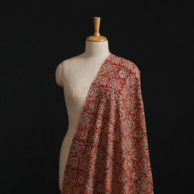 Pedana Hand Block Print Natural Dyed Cotton Kalamkari Fabric 07