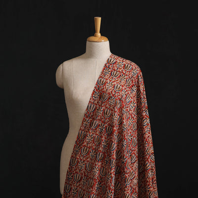 Pedana Hand Block Print Natural Dyed Cotton Kalamkari Fabric 06