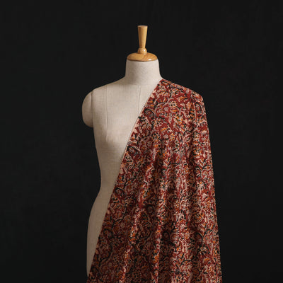 Pedana Hand Block Print Natural Dyed Cotton Kalamkari Fabric 09