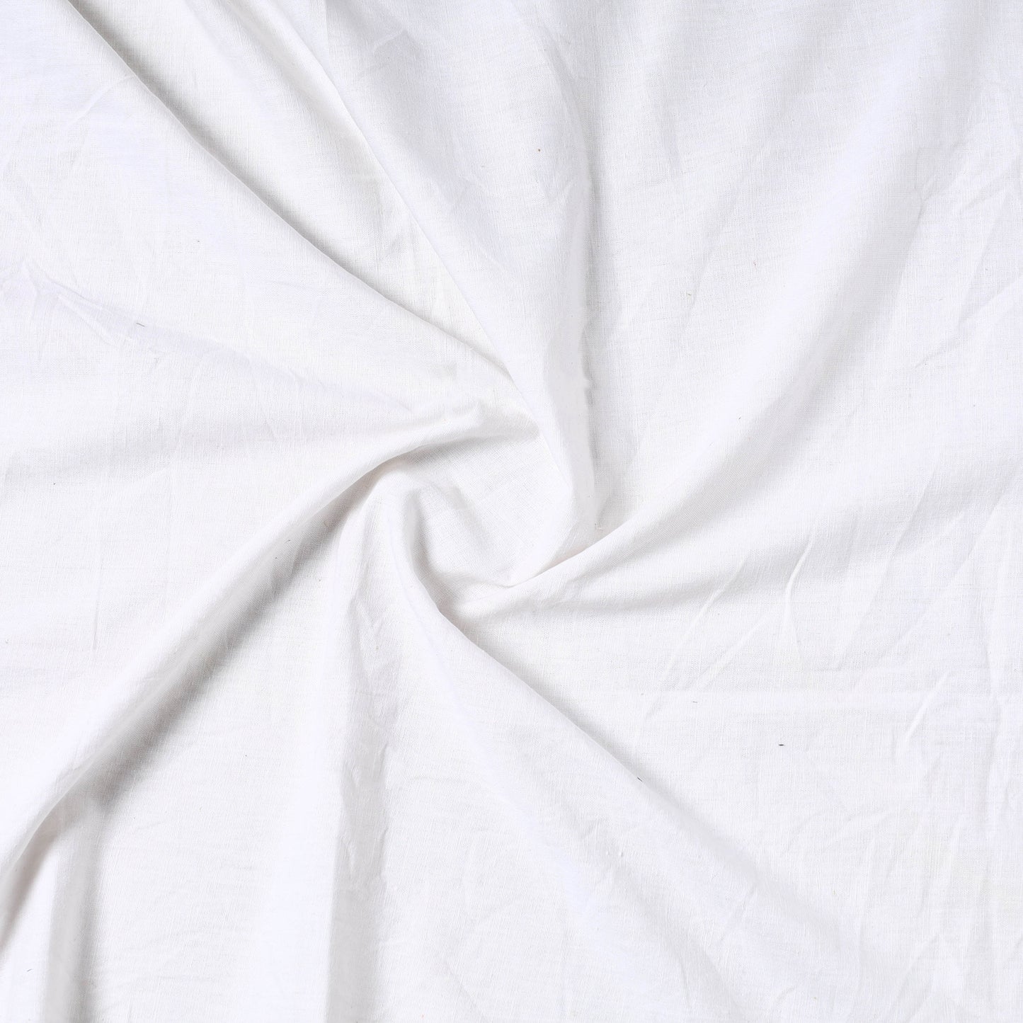 White - Prewashed Plain Dyed Flex Cotton Precut Fabric (1.7 meter) 60