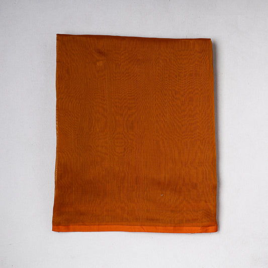 Orange - Traditional Chanderi Silk Handloom Precut Fabric (1.6 meter)