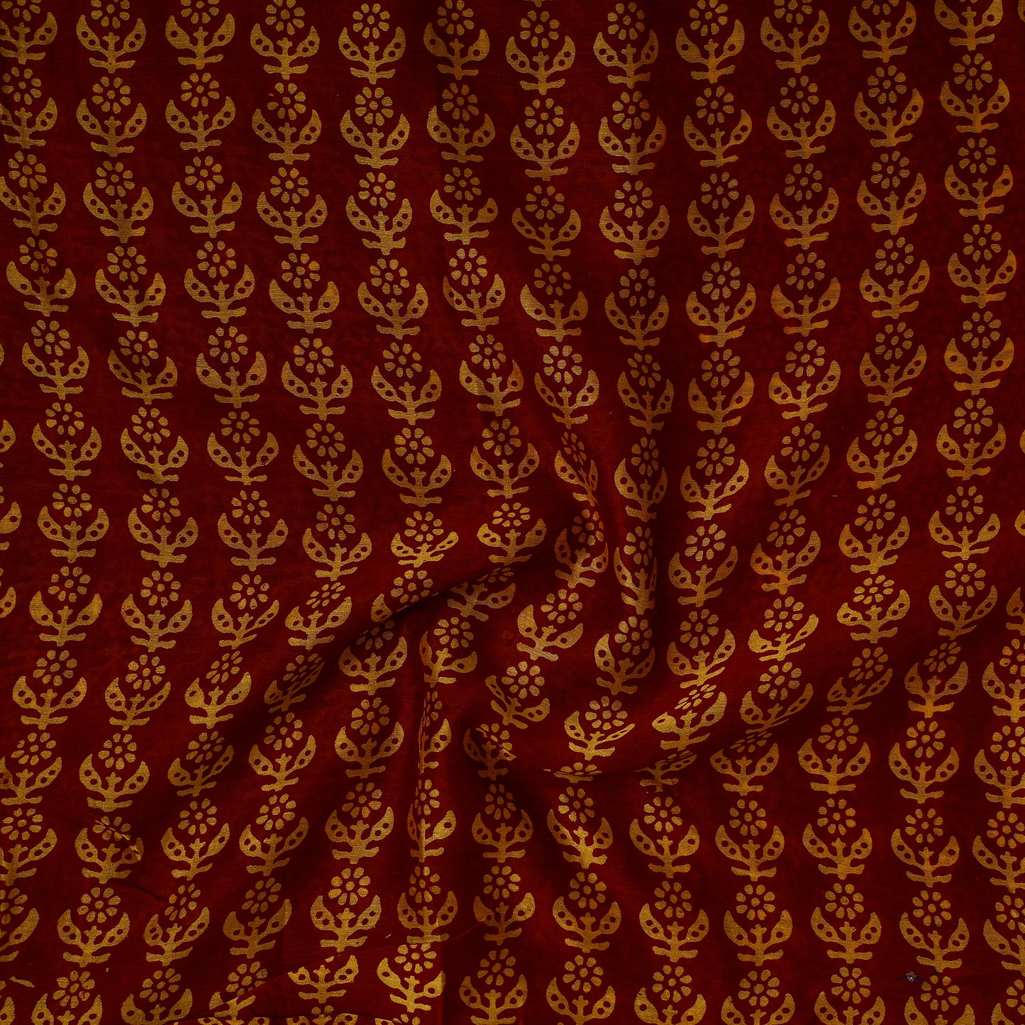 Maroon - Traditional Chanderi Silk Handloom Precut Fabric (1.4 meter)