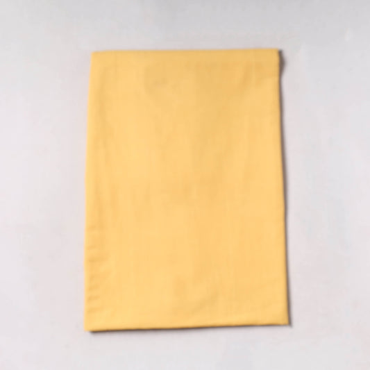Yellow - Prewashed Plain Dyed Flex Cotton Precut Fabric (1.65 meter) 69