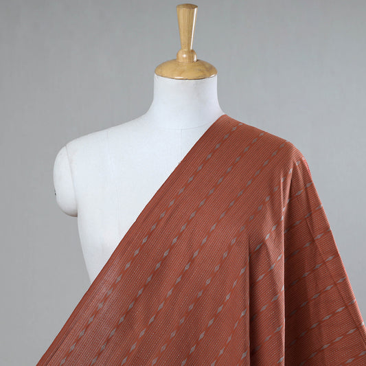 Brown - Jacquard Prewashed Cotton Fabric