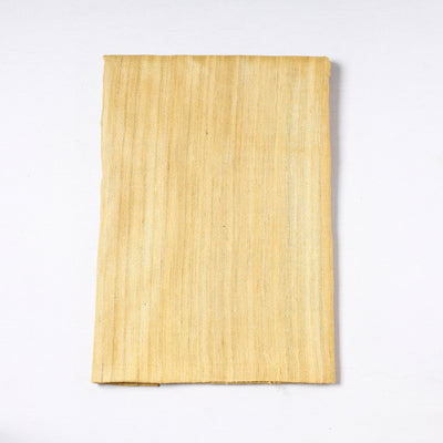 Yellow - Vidarbha Handloom Pure Tussar Ghicha Silk Precut Fabric 05