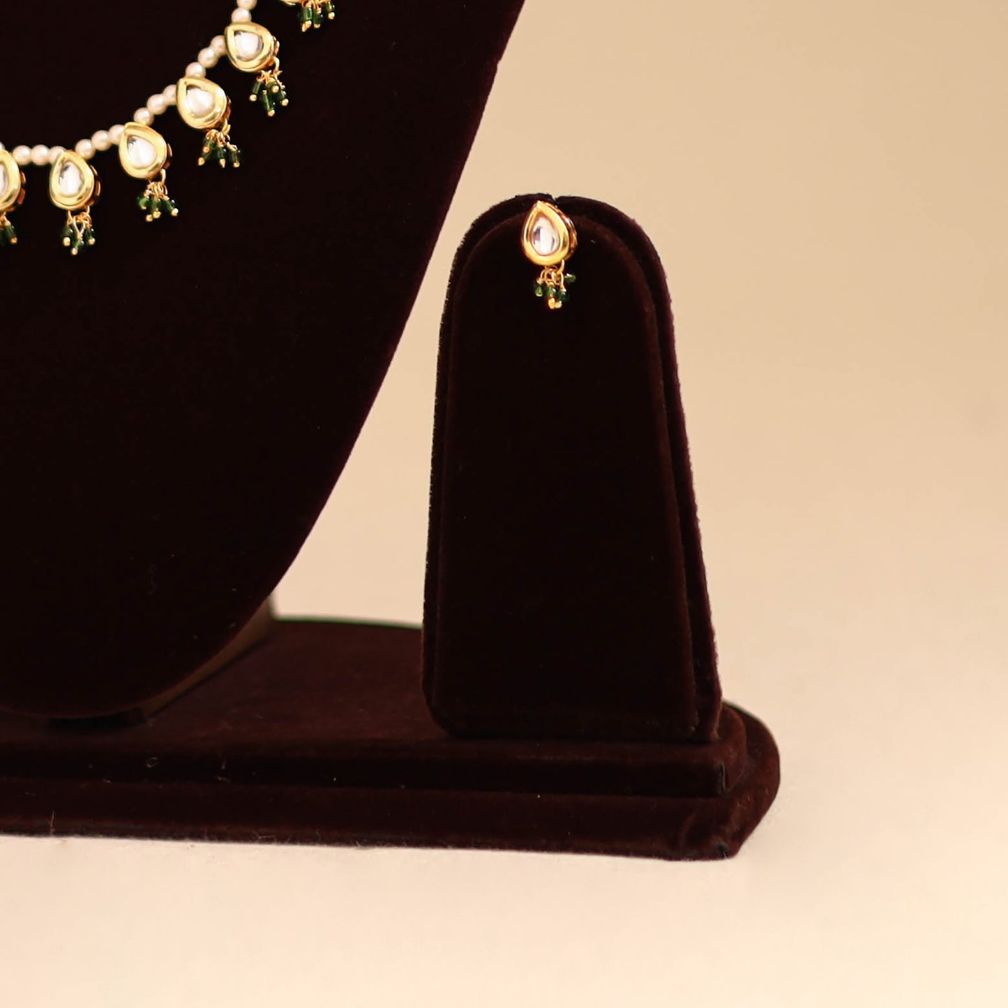 Yellow - handmade kundan work choker necklace set 40