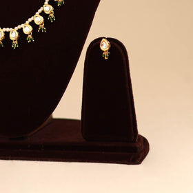 Yellow - handmade kundan work choker necklace set 40