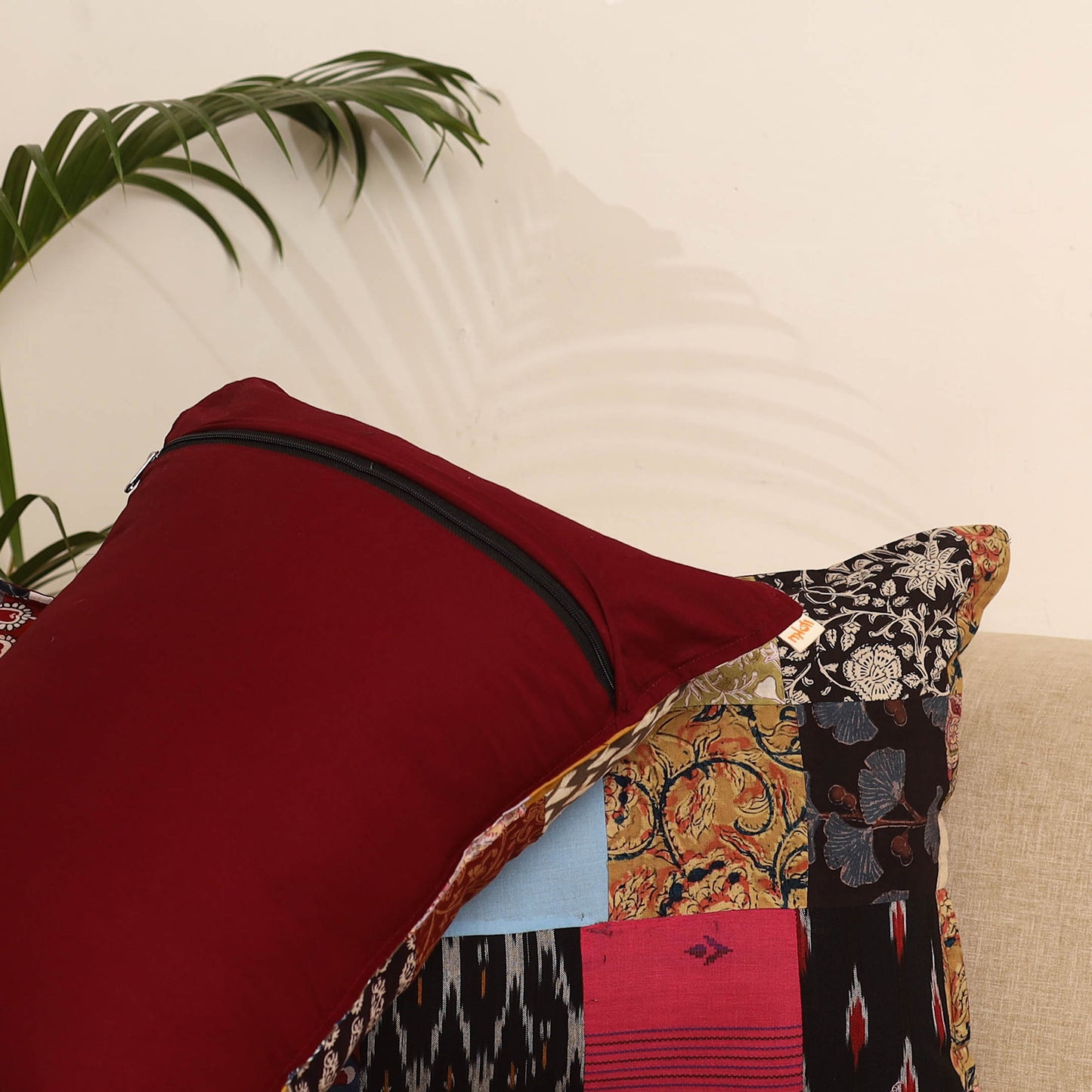 Set of 2 Patchwork Pillow Covers 61