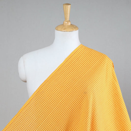 Yellow - Prewashed Jacquard Cotton Fabric