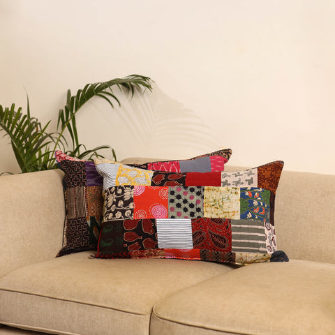 Set of 2 Patchwork Pillow Covers 63