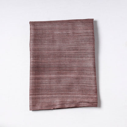 Brown - Vidarbha Handloom Pure Tussar Ghicha Silk Precut Fabric (2 meter) 15