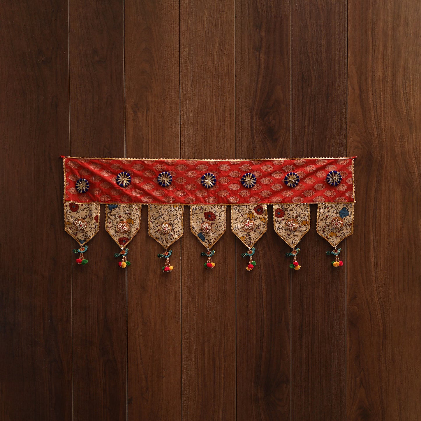 Handmade fabric toran for festive decor 71 - handcrafted