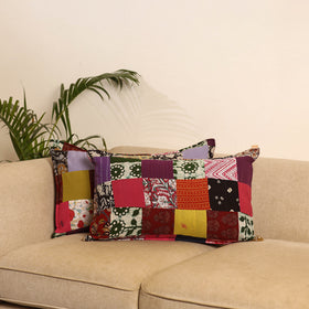 Set of 2 Patchwork Pillow Covers 68