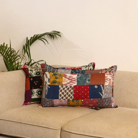 Set of 2 Patchwork Pillow Covers 70