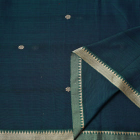 Dharwad Cotton Buti Plain Fabric with Thread Border 02