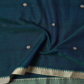 Dharwad Cotton Buti Plain Fabric with Thread Border 02
