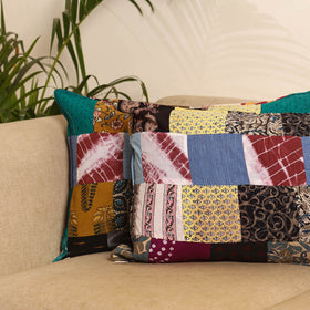 Set of 2 Patchwork Pillow Covers 72